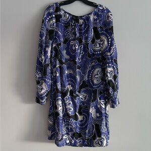 Banana Republic multicolored silk shift dress, size 8 very good condition.